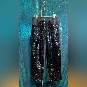 Black Sequin Jeans